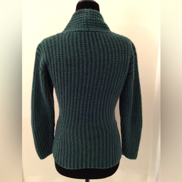 IRIS v ARNIM 100% Cashmere Dark Green One Button Cardigan - XS - Picture 2 of 9